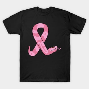 Pink Ribbon Copperhead Snake T-Shirt